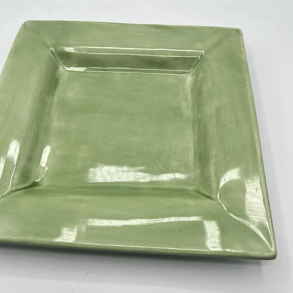 Sausalito Sage Green by Pottery Barn Square Dinner Plate All Sage Green